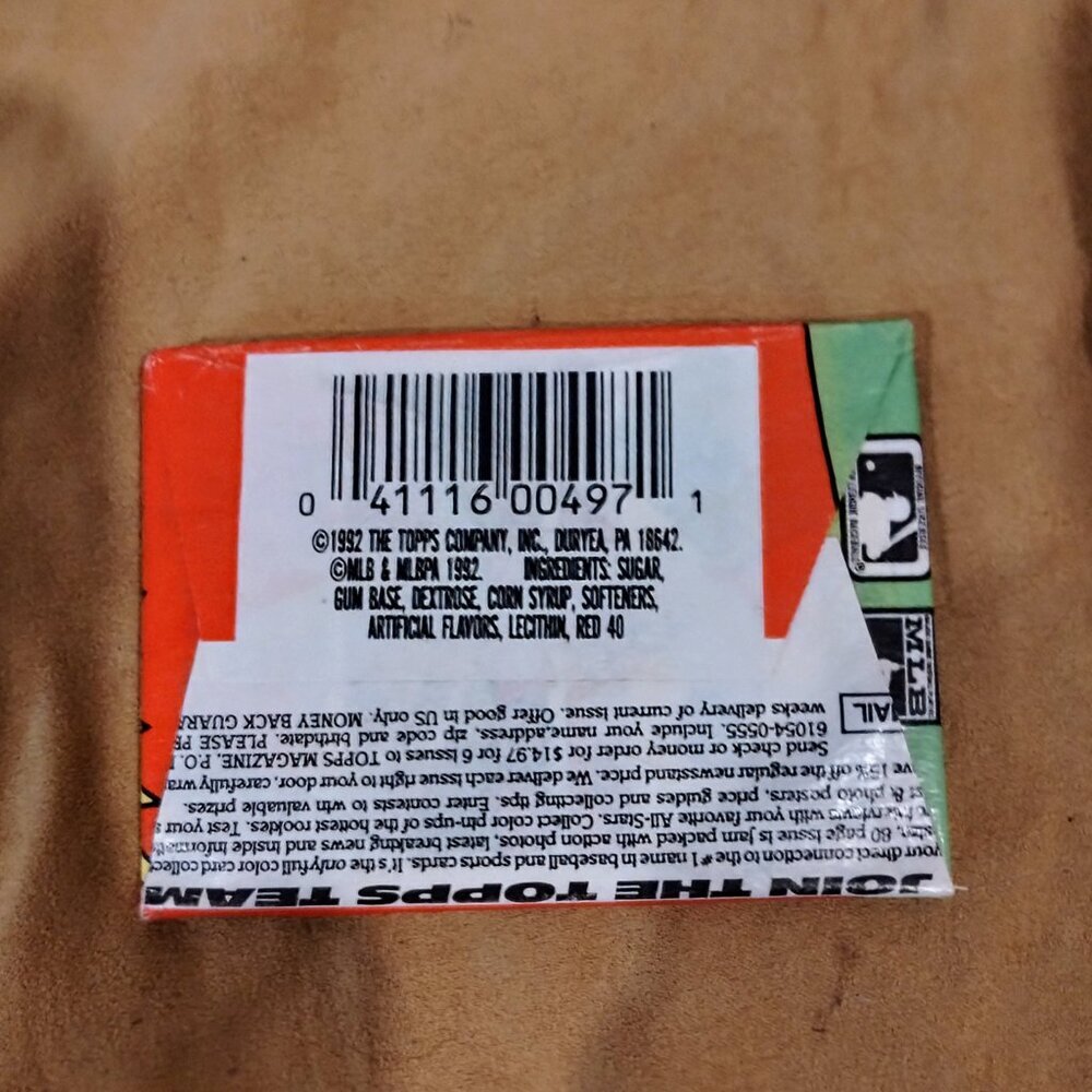 1992 Topps Kids Major League Baseball Bubblegum Card Packs Set of 5 NEW SEALED - Picture 3 of 3